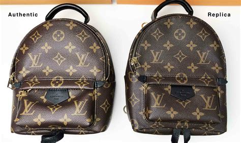 louis vuitton backpack red and black fake|Louis Vuitton knockoff vs real.